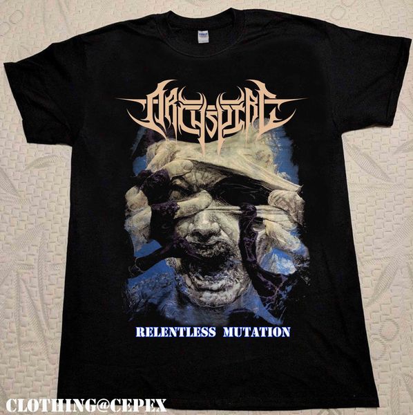 

rare archspire relentless mutation t shirt new short sleeve black s-3xl selling 100 % cotton t-shirts tee plus size