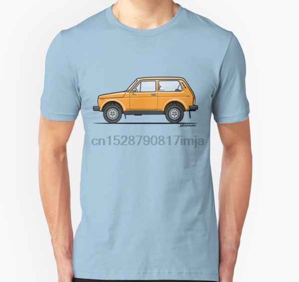 

men tshirt vaz 2121 lada niva 4x4 orange t shirt women t-shirt tees top