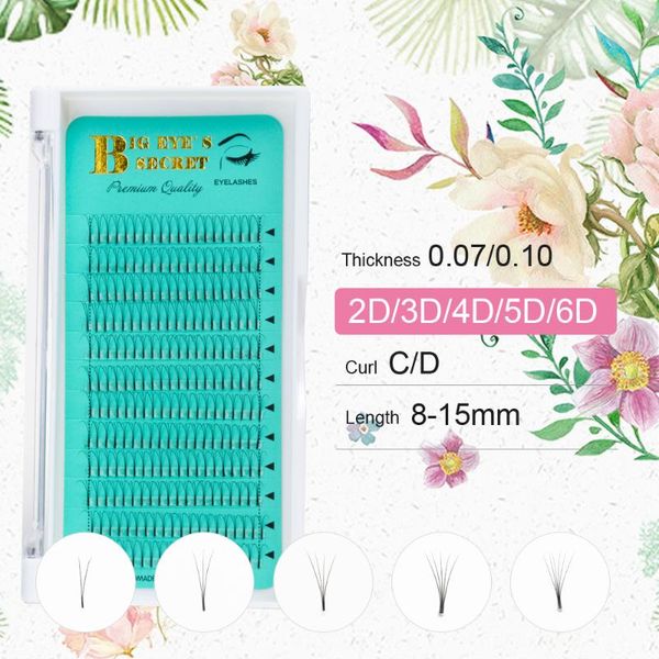 

false eyelashes big eye's secret premade volume fans eyelash extension russian lashes makeup tools lash supplies