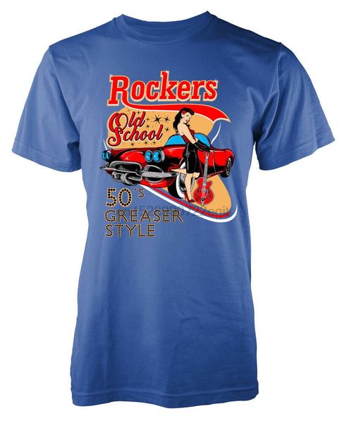 

рокеры 50s greaser style old school для взрослых t-shirt