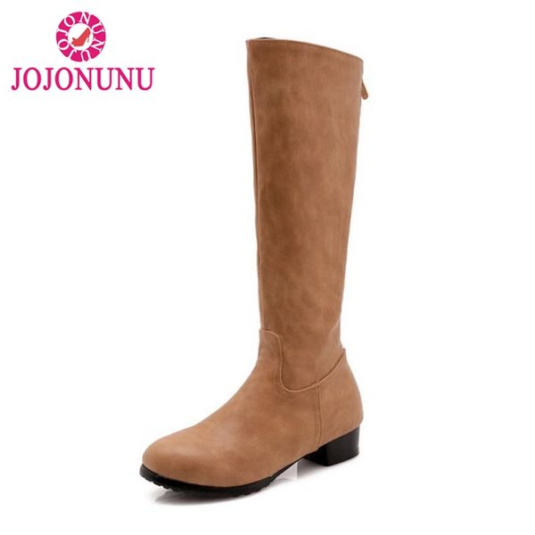 

fitwee plus size 32-47 vintage women high heel boots zipper thick fur warm shoes women plush knee knight boots fashion shoes, Black