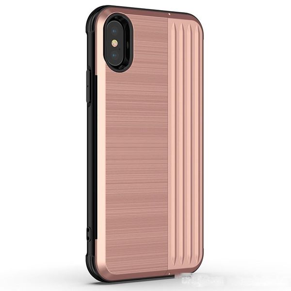 

brushed armor solt card tpu hybrid kickstand case shockproof for samsung galaxy j4 2018 j6 2018 iphone x 100pcs at least