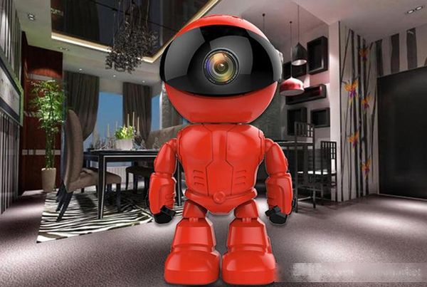 

960p red robot ip camera wifi baby monitor 1.3mp wireless cctv ir leds remote home smart monitoring tf card indoor surveillance dhl