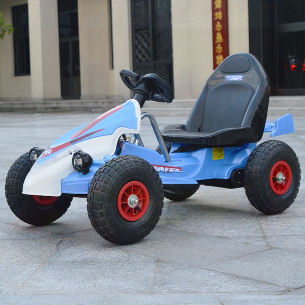 

children's electric car dual-drive four-wheel inflatable rubber tire drive kart remote control toy car boy girl's gift