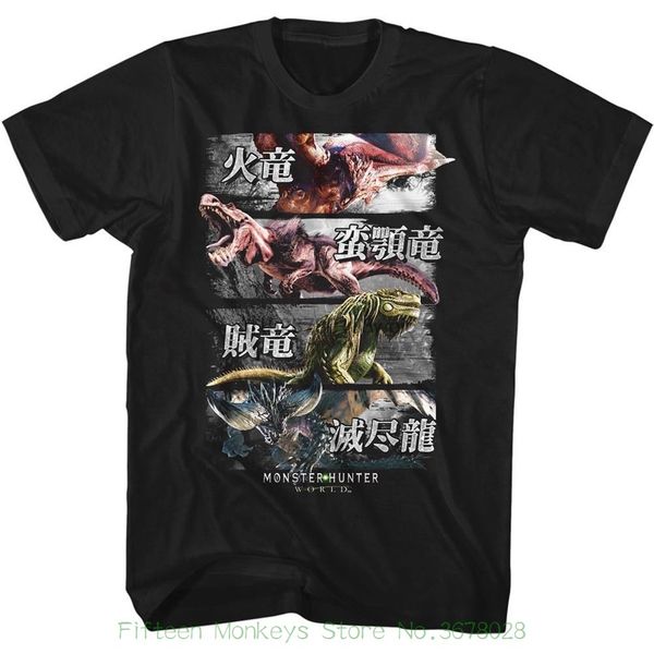 

men t shirt fashion monster hunter 4 monsters black short sleeve t shirt