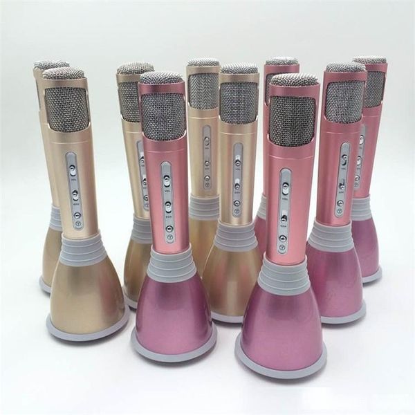 

dhl k068 mini bluetooth karaoke player wireless condenser microphone with mic speaker ktv singing record for smart phones computer tablet