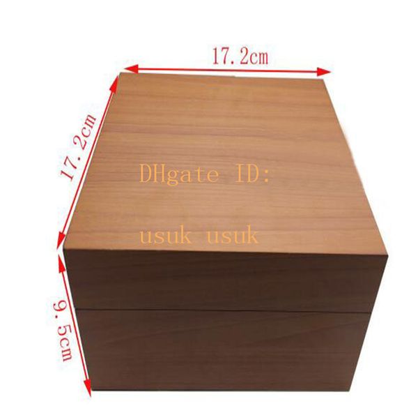 

original box tag-booklet pam 17.2cm*17.2cm*9.5cm watches inner outer booklet card 1950 watches wooden boxes, Black;blue