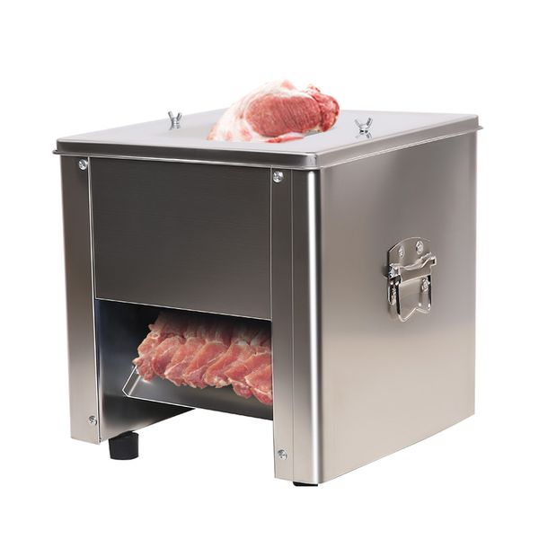

blender stainless steel commercial meat cutter slicer machine 3.5mm 550w big capacity 150kgs/h cuber cut into shreds