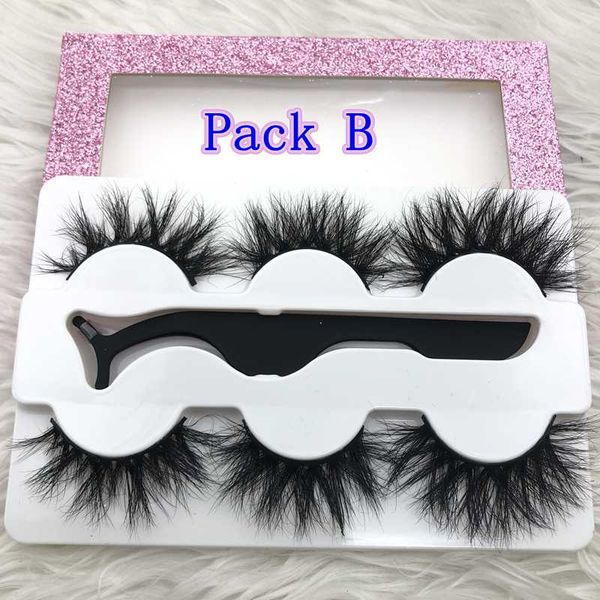 

mikiwi 3pack with tweezers 3 pairs mink eyelashes suit 3d mink lashes thick full strip lashes makeup dramatic