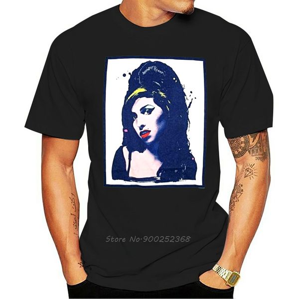 

эй уайнхаус amy winehouse pop art paint t-shirt лицензированной официальной тенниска тройников streetwear нового мужчина с коротким рукавом