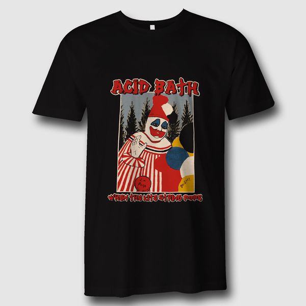 

acid bath tee когда kite струнные pops черная футболка мужская и womennew мода мужские футболки
