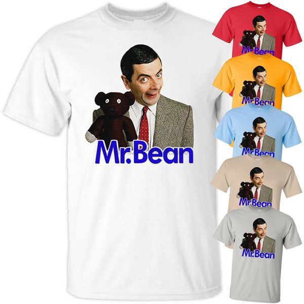 

mr. bean v3 rowan atkinson tv series t-shirt (whiteyellow) all sizes s-5xl