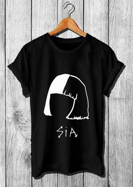 

new popular sia tundercloud logo singer pop t-shirt mens casual wear s-3xl custom print tee shirt