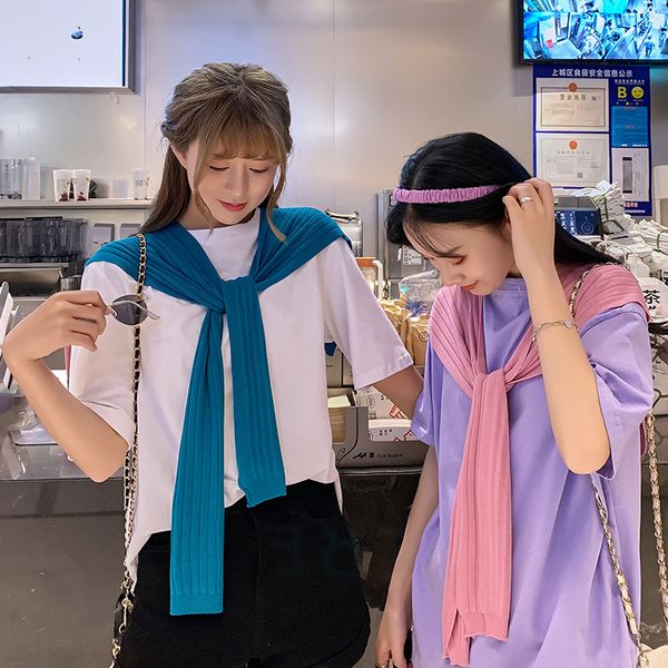 

scarves winter knitted outdoor shirt shawl fashion gilrs long scarf teenage women outerwear ponchos, Blue;gray