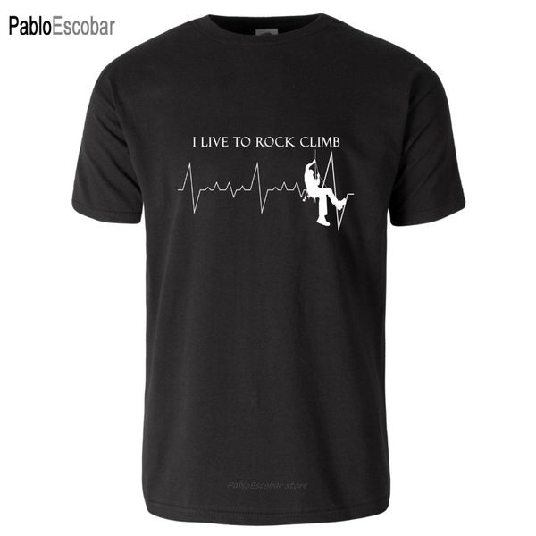 

i live to rock climb - rock climbing is life new men t-shirt loose clothes tees
