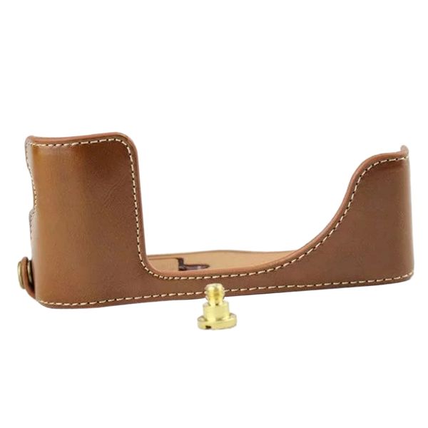 

кожа pu половина тела установить крышки жесткий сумка bottom чехол для xt100-brown