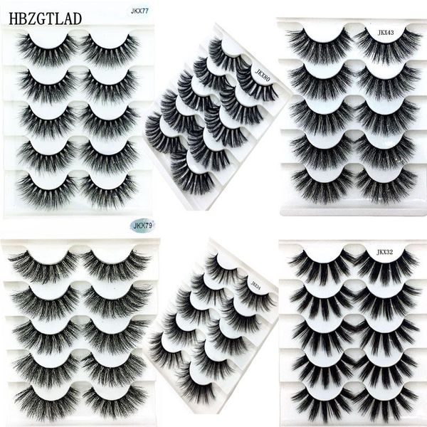 

2020 new 13styles 5 pairs 6d mink hair false eyelashes natural thick long eye lashes wispy makeup beauty extension tools wimpers