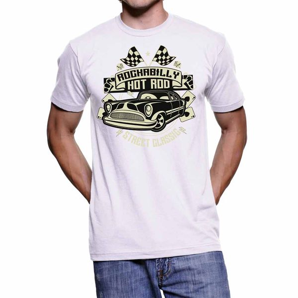 

t - shirt uomo rockabilly road 2019 new fashion men's t-shirts short sleeve brand style short sleeve custom shirts