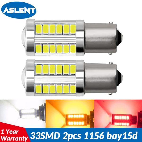 

aslent 1156 ba15s p21w 1157 p21/5w bay15d super bright 33 smd 5630 led auto brake lamp car daytime running light sbulbs 12v