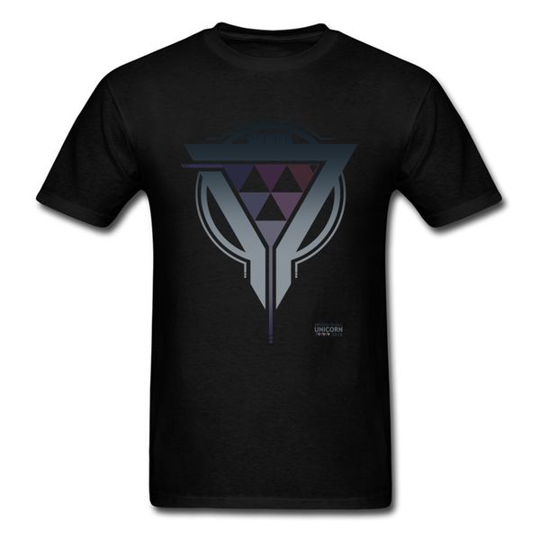 

уникальный мужчины футболка 2018 unicorn год футболка геометрическая graphic tshirts printed летняя одежда черный топы тис slim fit