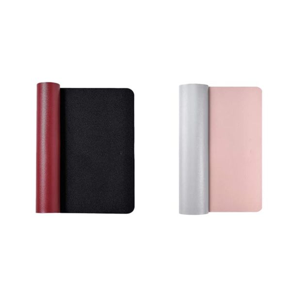 

small mouse pad double-sided color waterproof desk pad pu for office