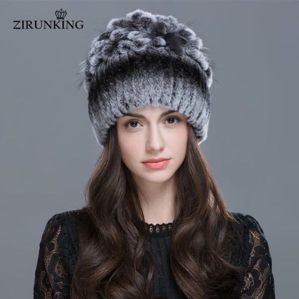 

zirunking women warm genuine fur hats rex winter fur caps female quality casual beanies zh1605, Blue;gray