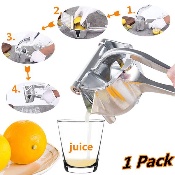 

juicers silver aluminum alloy manual juicer fruit squeezer juice lemon orange press household multifunctional