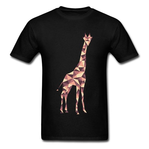 

лето с коротким рукавом футболка fall o-образным вырезом хлопок ткань мужчины t-shirt животных жираф graphic t-shirt top quality бесплатная