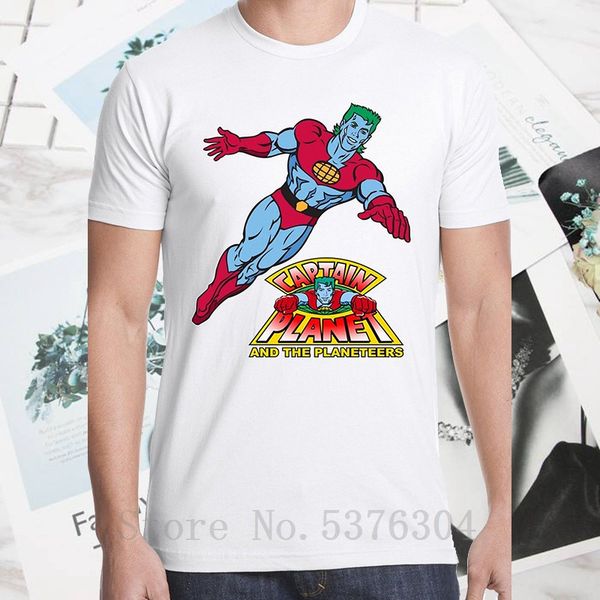 

captain planet t shirt 80's 90's retro cartoon kids cult tv show tee vintage