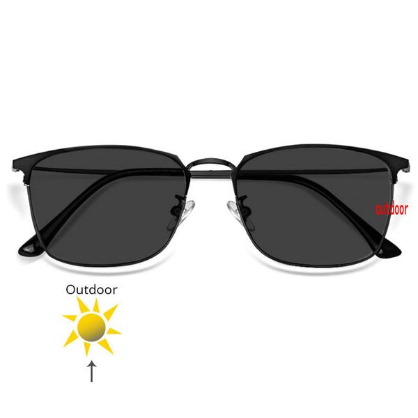 

versized myopia round frame women pchromic glasses men prescription sunglasses retro brand optical myopia sunglasses fml, Silver