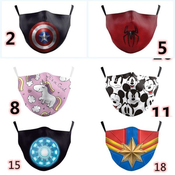 

dhl mask print unicorn kids face sunproof dustproof cycling sports mouth cover breathable f9ev