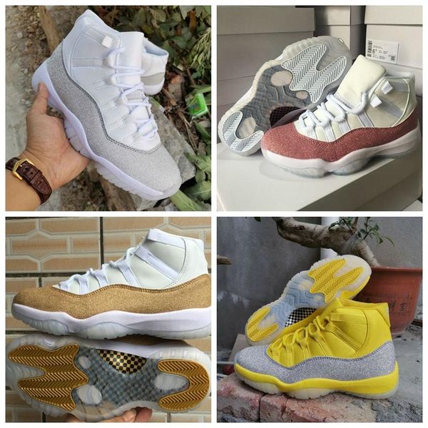 

similar products new jumpman 11 xi purple light star white gold yellow metallic silver mens basketball shoes sport sneakers women