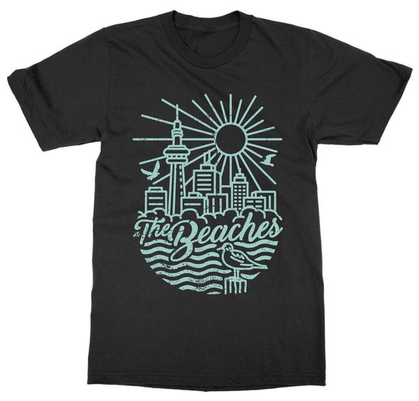 

new 2019 summer casual printing the beaches toronto ontario canada city hood the six tdot cn tower gift tee shirt