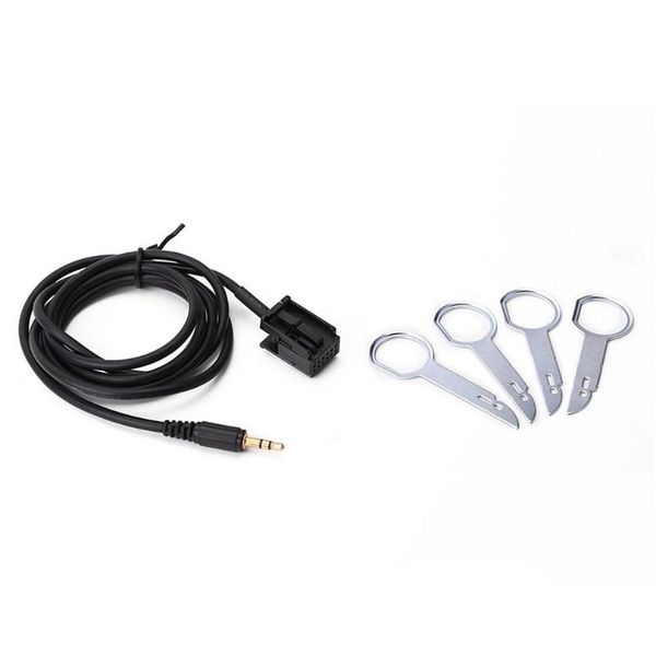 

6000cd aux input lead adapter cable 3.5mm for with four removal keys for connecting between computers and headsets car