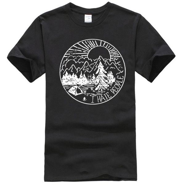 

cloud city the great outdoors i hate people men's t-shirt