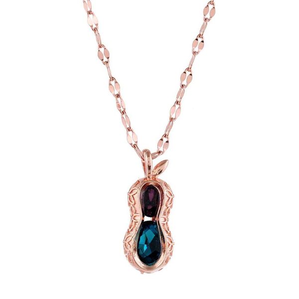 

peanut necklace alloy charm lucky pendant clavicle chain jewelry accessories for women ll@17, Silver