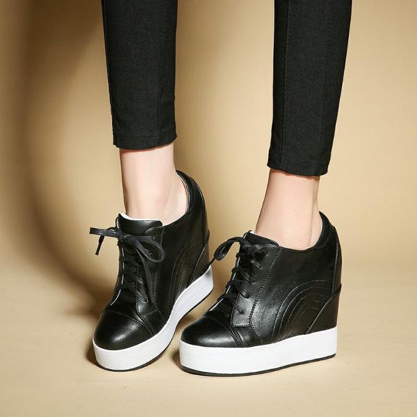 

lapolaka 100% genuine leather height increased heels cow skin fashion winter boots woman shoes female booties, Black