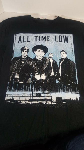 

all time low concert tour t-shirt large sportswear tee shirt