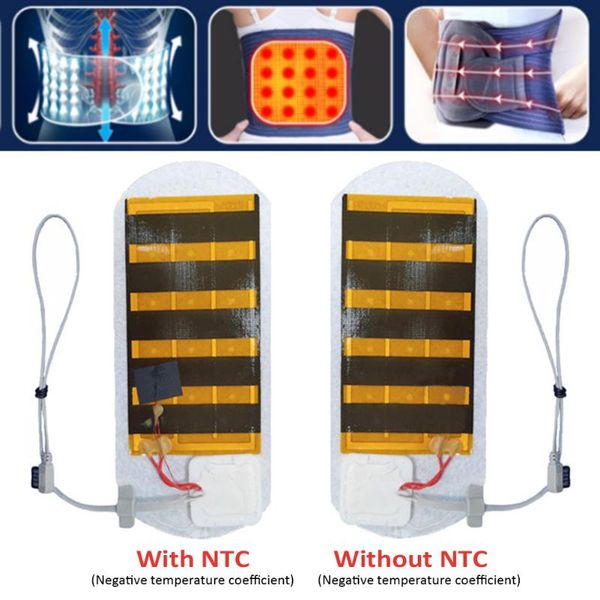 

ultra thin 5v waistbelt temperature adjustable heating pad far-lnfrared graphene accessories back shoulder usb fast outdoor, Black;gray