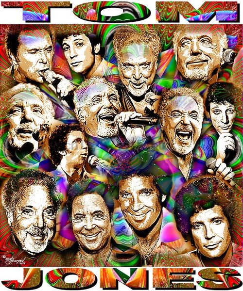 

tom jones tribute t-shirt or print by ed seeman