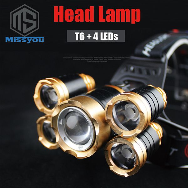 

headlamps led ultra bright headlight rechargeable lanterns head-on 16000lm t6 head lamp front waterproof fishing hunting