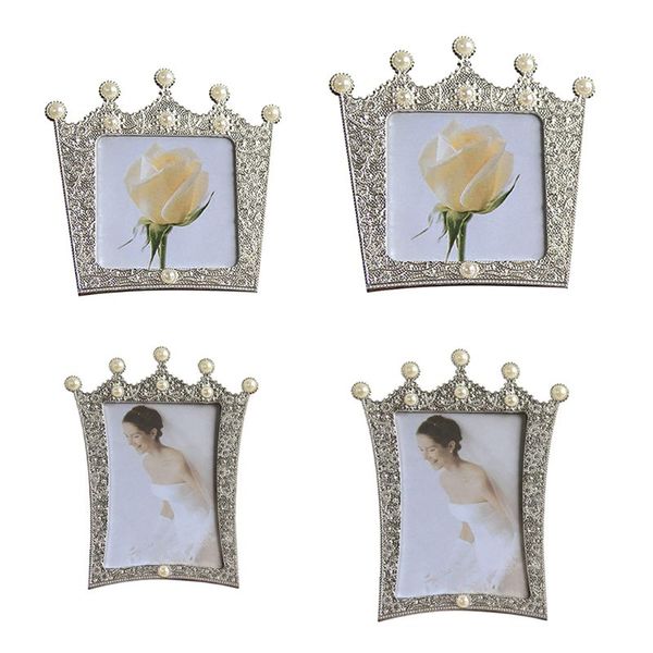 

crown metal table picture frame p display for tabledecorative pearl 449c