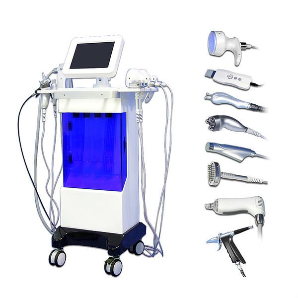 

8 in 1 diamond microdermabrasion dermabrasion facial peel spray galvanic tightening radio frequency spa home use machine