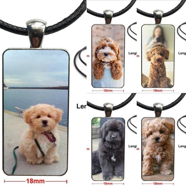 

for men women party gift brand steel color jewelry fashion statement necklace glass necklaces pendants fluffy teddy bear lovely, Silver