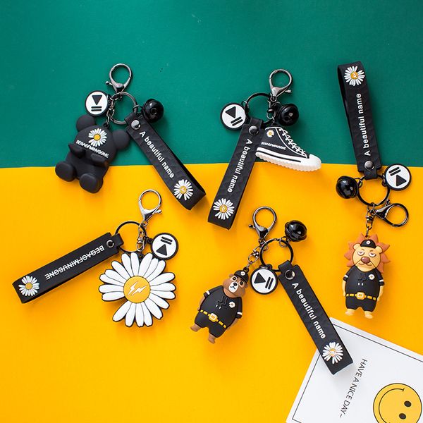 

пвх мультфильм лев сотрудник key chain творческий цветок брелок подвеска подвеска lovers сумка небольшой подарок, Silver