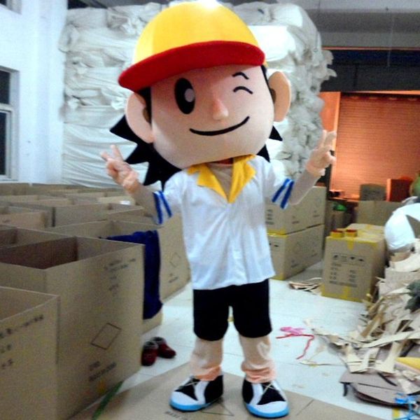 2018 Fabrika doğrudan satış Beyzbol oğlan Maskot Kostüm Karikatür Karakter Yetişkin Boyut
