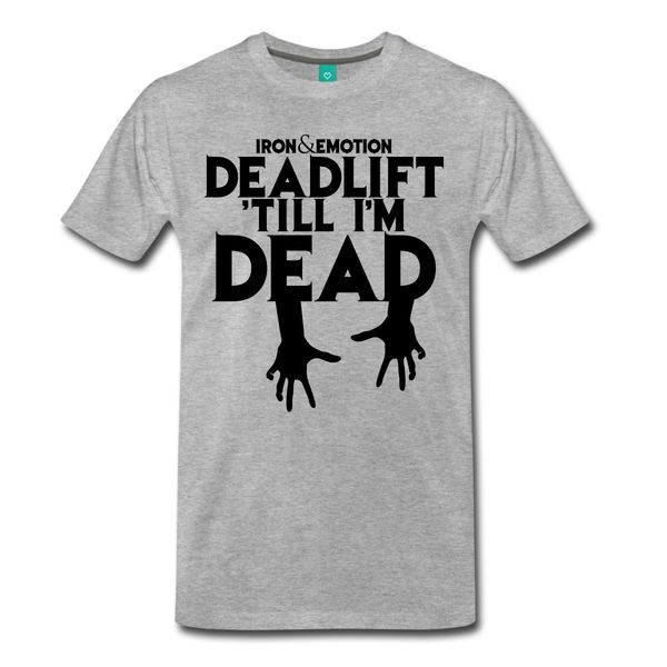 

iron&emotion deadlift 'till i am dead men's t-shirt men t shirt 2017 fashion short sleeve men t shirts summer