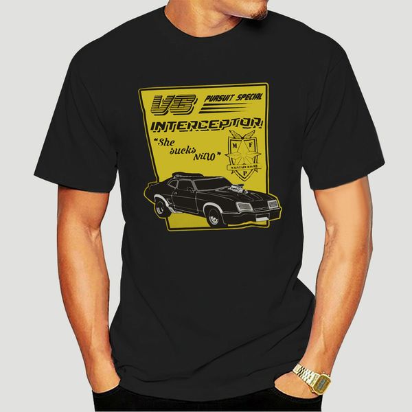 

mad max t-shirt movie film v8 interceptor sucks nitro pursuit car police black-1065d