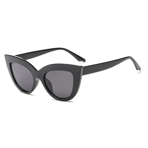 

vintage women sunglasses cat eye eyewear brand designer fashion retro plastic material lenses 3293 uv400 eyewear, White;black