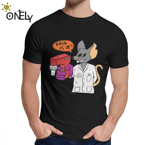 

good cotton cool scientist laboratory rat tee shirt men's summer soft cotton classic o-neck tee